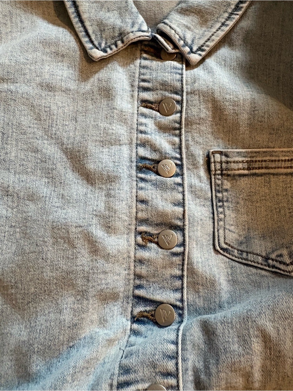 VENUS Light Blue Denim Midi Shirt Dress - Picture 6 of 7